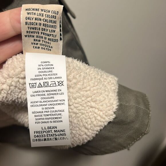 L.L. BEAN Women's Olive Green Utility Sherpa Lined Vest, Size M - Picture 12 of 12